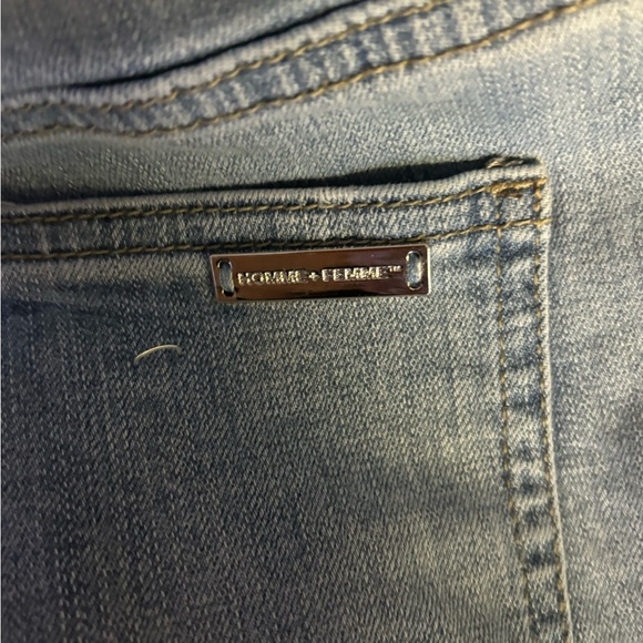 Blue Skinny Jeans with White Stripe Detail - Picture 3 of 6